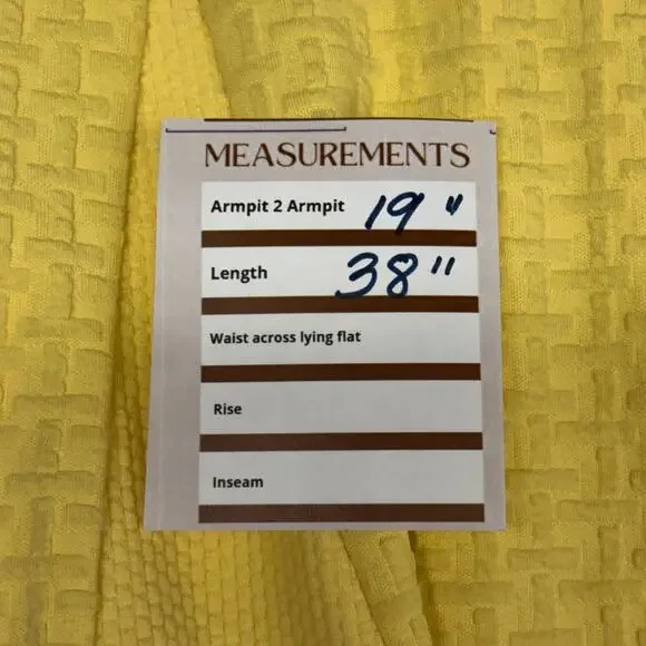 Talbots Yellow Fit & Flare Dress 10 Short Sleeve Textured Skater Work Party - Picture 8 of 9